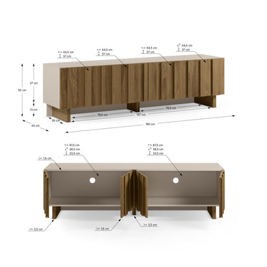 Mueble TV mod. OLRAM Roble Oscuro