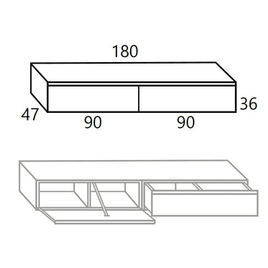 Composición Salón CATANIA 2 ambiente 9