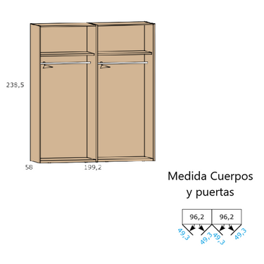 Armario LUCCA 4 puertas