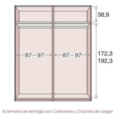 Armario 4 puertas SIENA