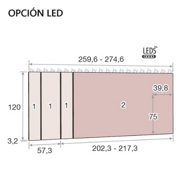 Composición Dormitorio de Matrimonio SIENA ambiente 5