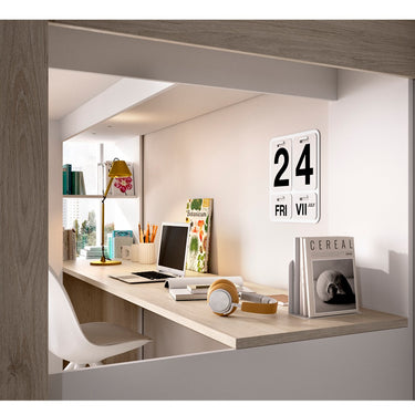 Cama alta con mesa y armario mod. KIKU