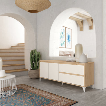 Mueble TV dos puertas y dos cajones 200 cm LECCE