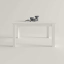 Mesa de comedor extensible ALLEGRA con pata en L y tablero melamínico de alta calidad