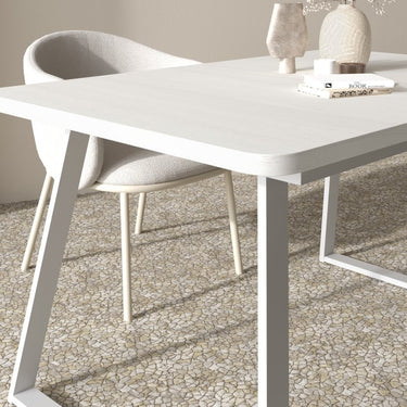 Mesa Extensible Central patas Trapecio mod. AGNESE