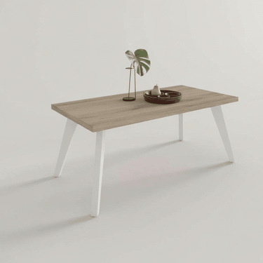 Mesa de centro fija patas metálicas mod. STELLA