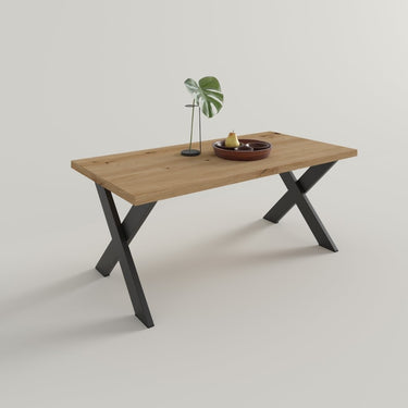 Mesa de centro fija patas metálicas mod. BRUNA