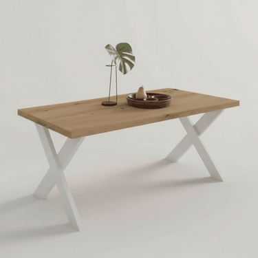 Mesa de centro fija patas metálicas BRUNA