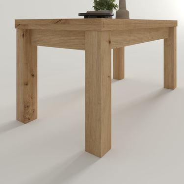 Mesa Centro Elevable Convertible  Pata Cuadrada mod. CHIARA