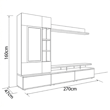 Mueble salón CATANIA 2 ambiente 1