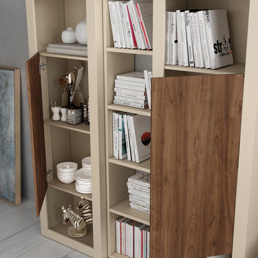 Estantería 4 huecos con trasera ASTI