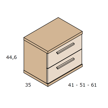 Composición Dormitorio de Matrimonio LUCCA 3