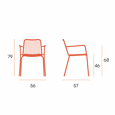 Silla de jardín, Pack 4 sillas ANAHO