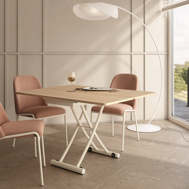 Mesa Centro Elevable Convertible Mesa Comedor mod. CINNIA