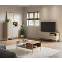 Aparador alto Cailin Perla 2 puertas diseño moderno color perla