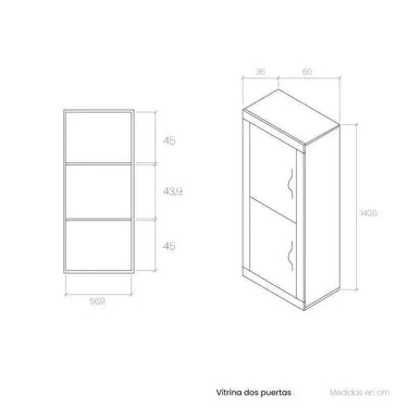 Aparador Asti de 2 puertas en madera sostenible con diseño minimalista