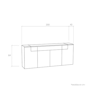 Aparador Comedor 4P+1C MILAN