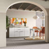 Aparador salón Bolonia de 200 cm con cuatro puertas y dos cajones en madera