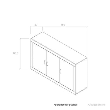 Aparador 3 puertas ASTI