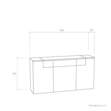 Aparador Comedor 3P+1C MILAN