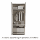 Armario 2 puertas colección SIENA con puertas batientes y almacenamiento personalizado