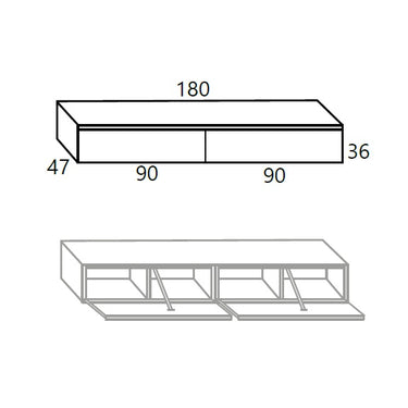 Composición Salón CATANIA 2 ambiente 10