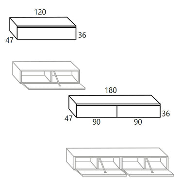 Composición Salón CATANIA 2 ambiente 4