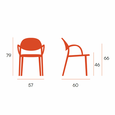 Silla de jardín, Pack 4 sillas AROB