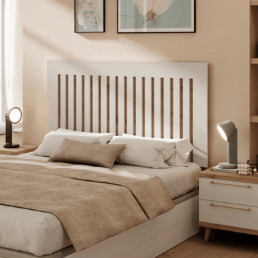 cabecero cama genova portofino en madera con lamas verticales