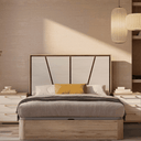 Cabecero cama Génova modelo Torriglia con paneles geométricos y personalizable
