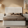 Cabecero cama Portofino de la colección Génova con lamas verticales en madera