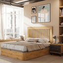 Cabecero cama Portofino con lamas verticales colección Génova en madera