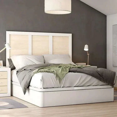 Cabecero L'AQUILA mod. 2 de matrimonio con diseño nórdico y 3 plafones en melamina fabricado en España