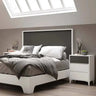 Cabecero matrimonio LUCCA mod. 2 en melamina con diseño versátil y colores personalizables para dormitorio moderno