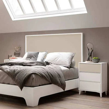 Cabecero matrimonio LUCCA mod. 2 en melamina resistente, disponible en varias medidas y colores, fabricado en España.