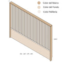 Cabecero matrimonio LUCCA mod. 1 en melamina personalizable en varios colores y medidas.