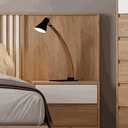 Cabecero cama matrimonio LUCCA mod. 14 de diseño elegante y sobrio con palillería y acabado liso.