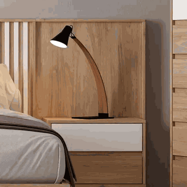 Cabecero cama matrimonio LUCCA mod. 14 de diseño elegante y sobrio con palillería y acabado liso.