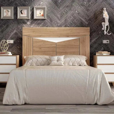 Cabecero matrimonio LUCCA mod. 13 diseño geométrico en tablero melamínico resistente y personalizado en varios colores.
