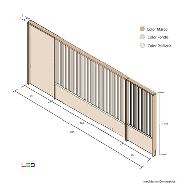 Composición Dormitorio de Matrimonio LUCCA mod. 2