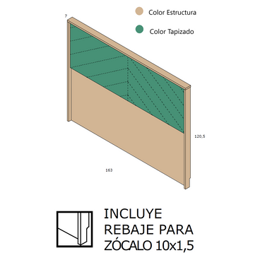 Composición Dormitorio de Matrimonio LUCCA 3