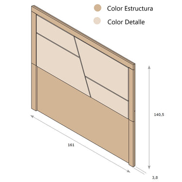 Cabecero matrimonio LUCCA 9