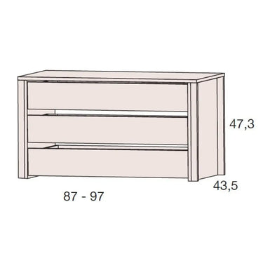 Cajonera Interior 3C SIENA Armario