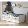 Cama nido compacta Aklav con cajón inferior y diseño en madera de chopo