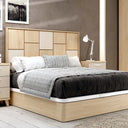 Canapé con base tapizada LUCCA mod. 1 en colores personalizables y materiales resistentes