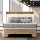 Canapé con patas base tapizada LUCCA mod. 2 en madera melamínica resistente y patas elevadas para limpieza fácil