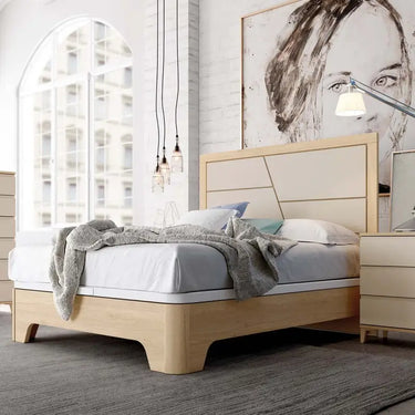 Canapé con patas base tapizada LUCCA mod. 2