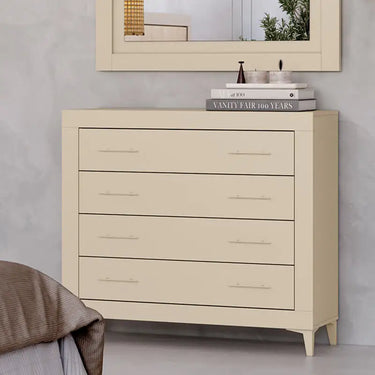 Cómoda 4 Cajones L’aquila Mesita De Noche