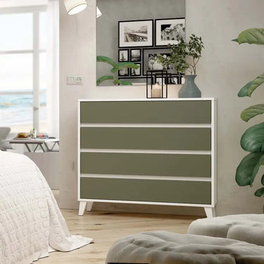 Cómoda 4 cajones LUCCA tirador Uñero