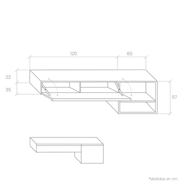 Composición Salón CATANIA 2 ambiente 8